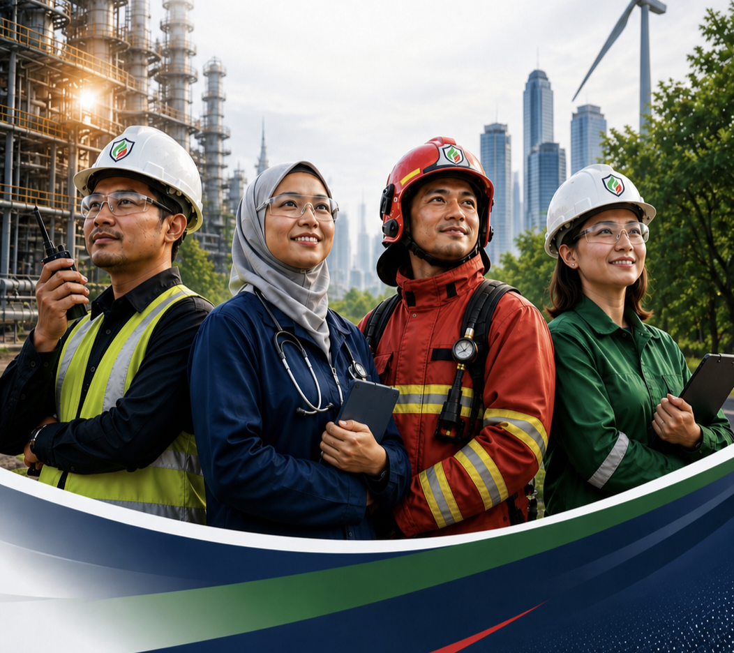 Industrial operations and marine facility overview